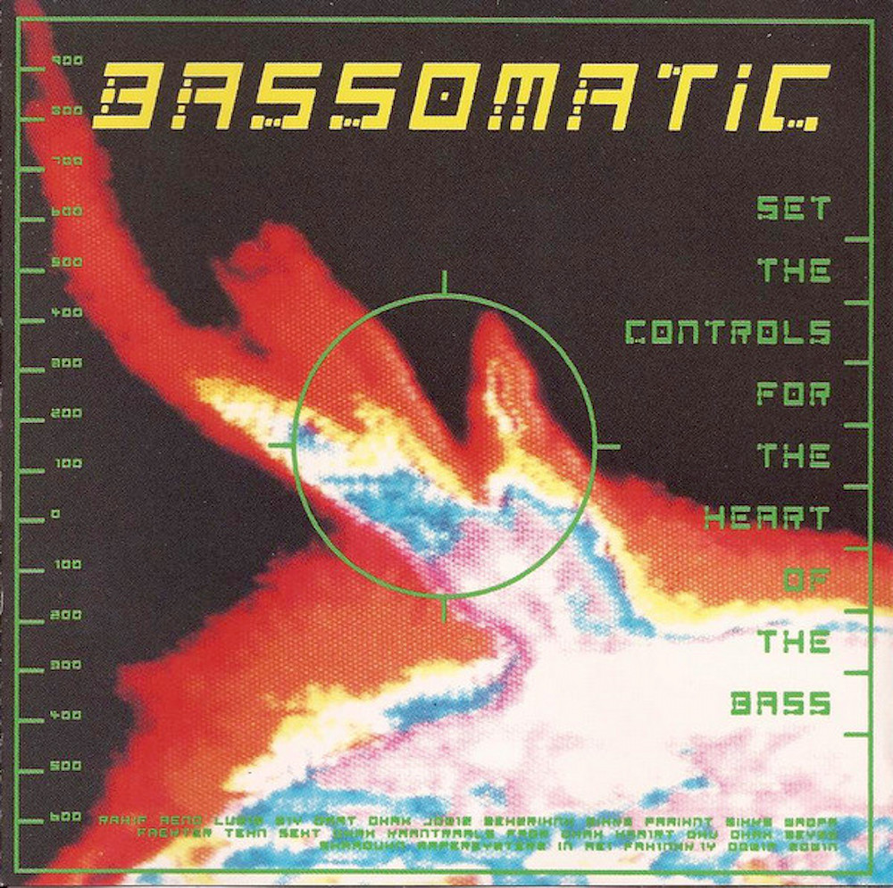 Bassomatic's 1990 'Set The Controls For The Heart Of The Bass' album cover